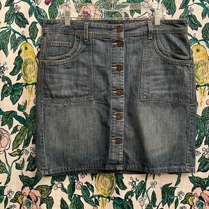 Tommy Hilfiger Button Front Jean Skirt
